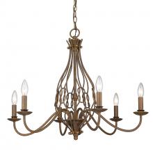  1349-6 BC - Antoinette 6-Light Chandelier in Burnished Chestnut